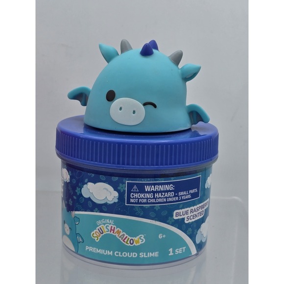 2 Lot Squishmallows Cloud Slime  - Strawberry Scarlet Charm & Blue Raz Tatiana - Picture 2 of 9